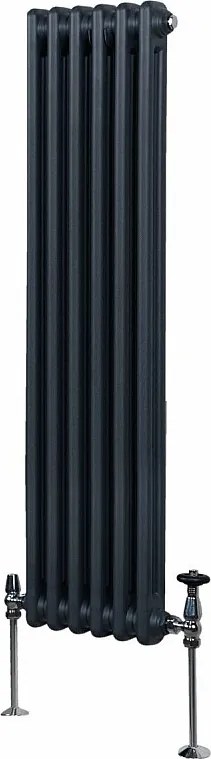 Tradycyjny grzejnik 2-kolumnowy - 1500 x 292 mm - antracytowy szary