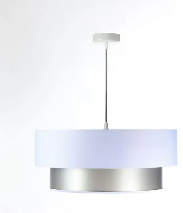 Srebrno-biała nowoczesna lampa wisząca - S420 D6-P44