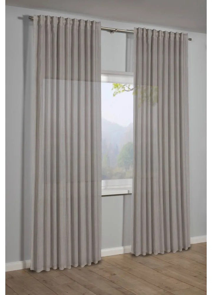 Szara zasłona 135x245 cm Etamine – Sehlbach
