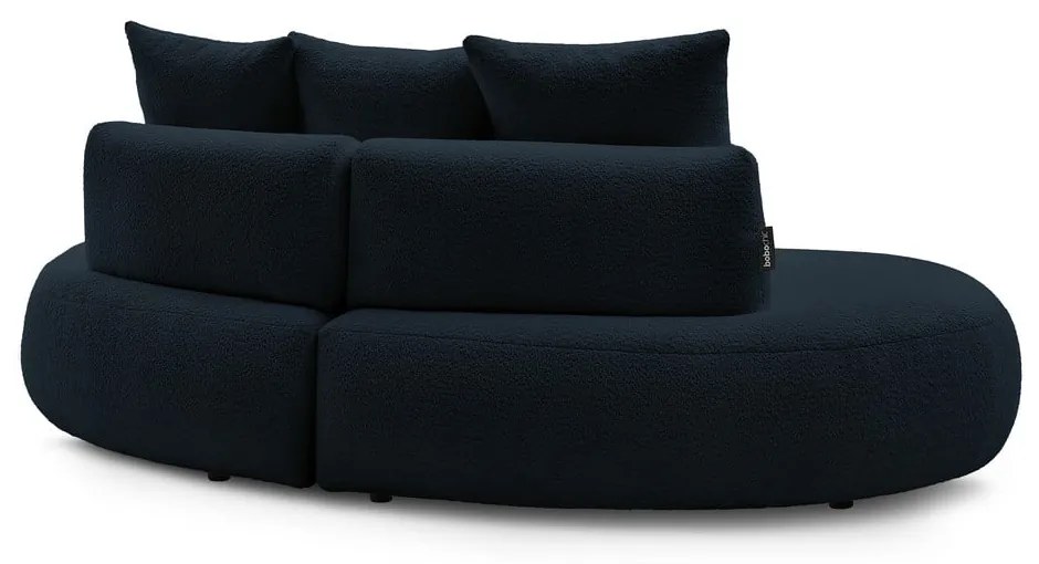 Ciemnoniebieska sofa z materiału bouclé 260 cm Saint-Germain – Bobochic Paris