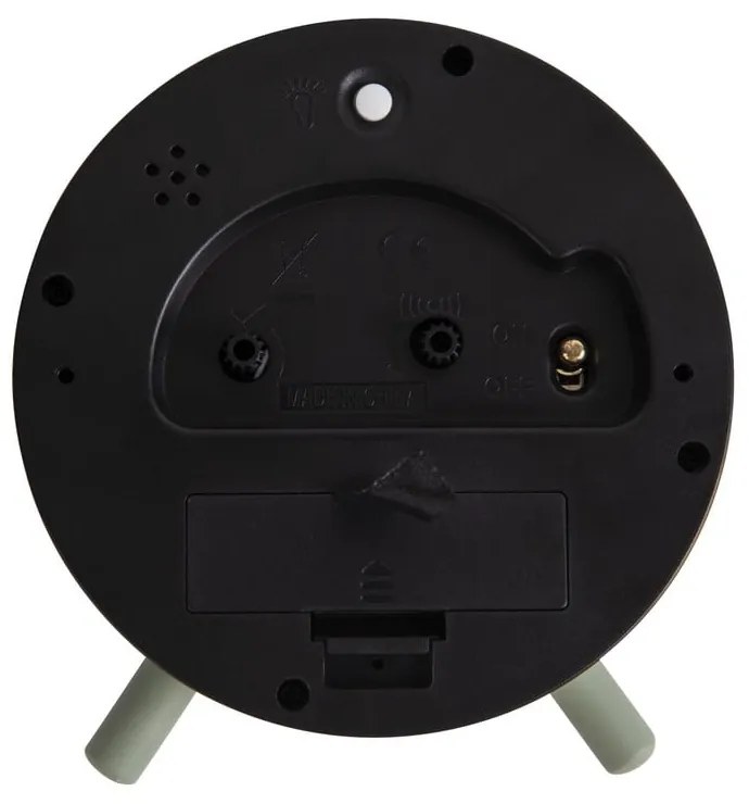 Zielony metalowy budzik Karlsson Index, ø 11 cm