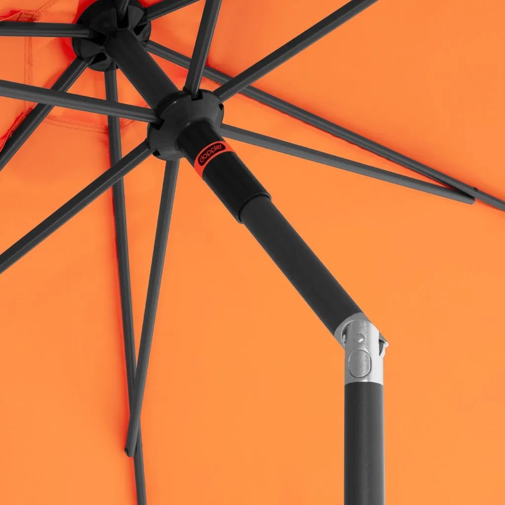 Doppler myZone Push Up parasol ogrodowy 300 cm pomarańczowy