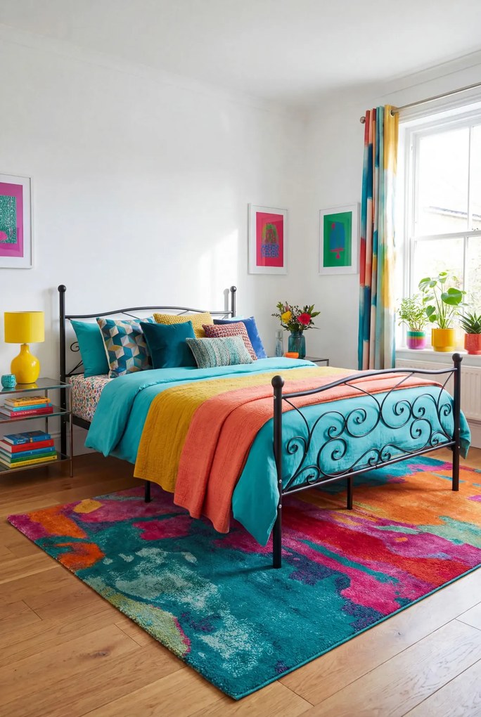 Czarne łóżko rustykalne z metalu 120x200 cm G0-T62