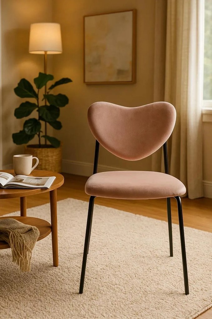 Krzeso Cora z czarnego aksamitu