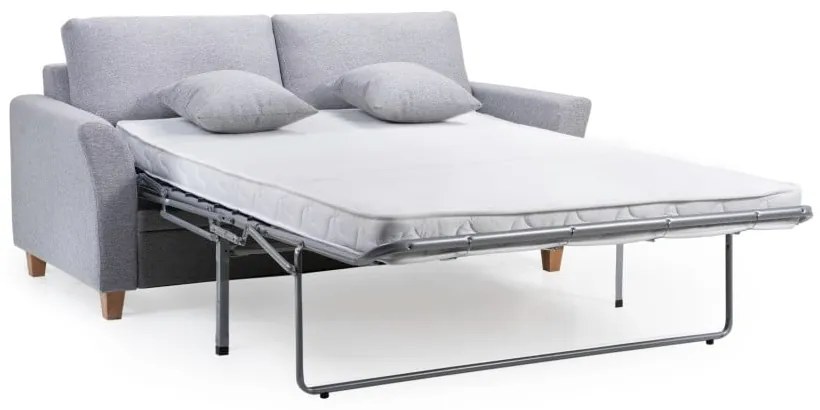 Jasnoszara rozkładana sofa Scandic Sonia