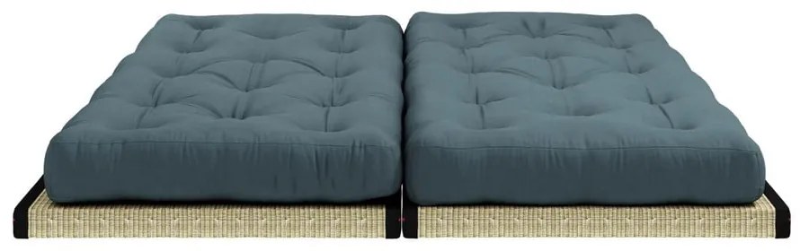 Sofa rozkładana z niebieskim obiciem Karup Design Chico Petrol Blue