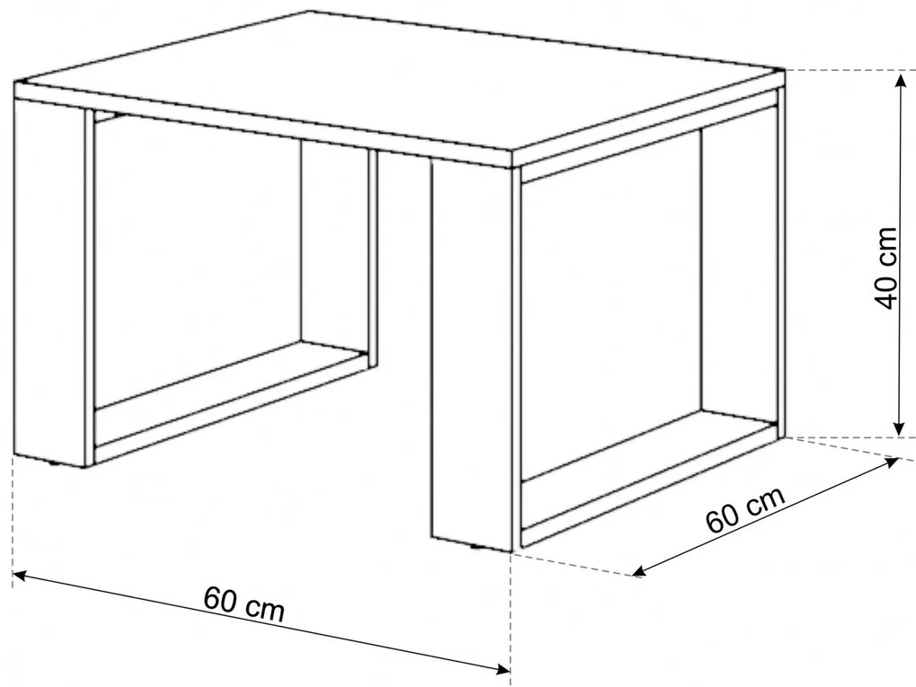 Zestaw stolików kawowych dąb artisan K5-F52