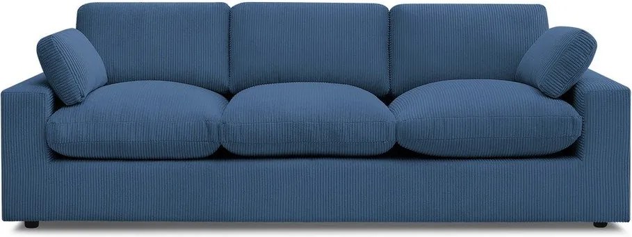 Niebieska sztruksowa sofa 250 cm Belair – Bobochic Paris