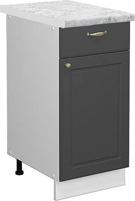 Szafka dolna do kuchni antracytowo-złoty 40x60x82 fame-line