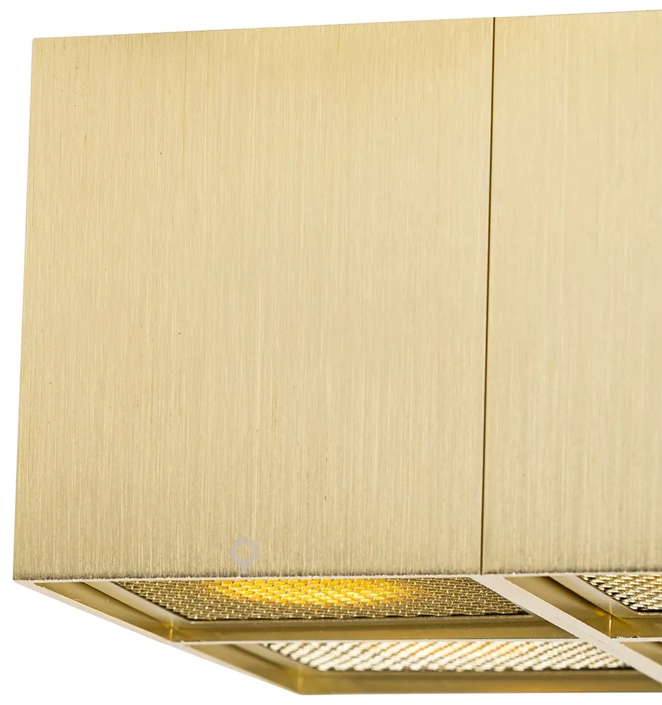 Designerski reflektor złoty 4-światłowy - Qubo HoneyDesignerski Oswietlenie wewnetrzne