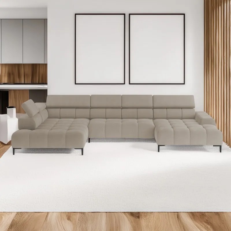 Narożnik PLAZA XL z elektryczną regulacją siedziska WERSAL