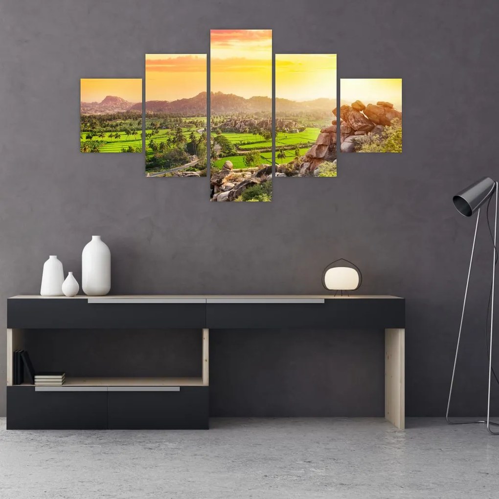 Obraz doliny Hampi w Indiach (125x70 cm)