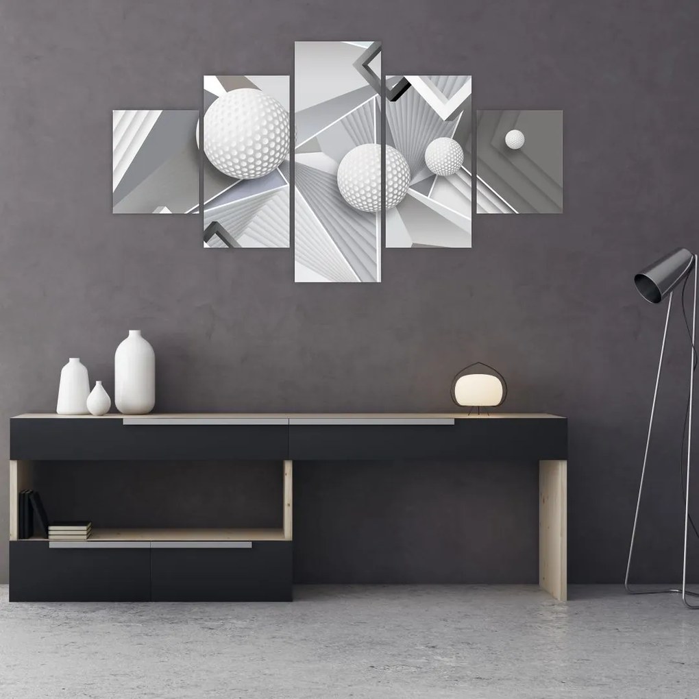 Geometryczny abstrakcyjny obraz (125x70 cm)