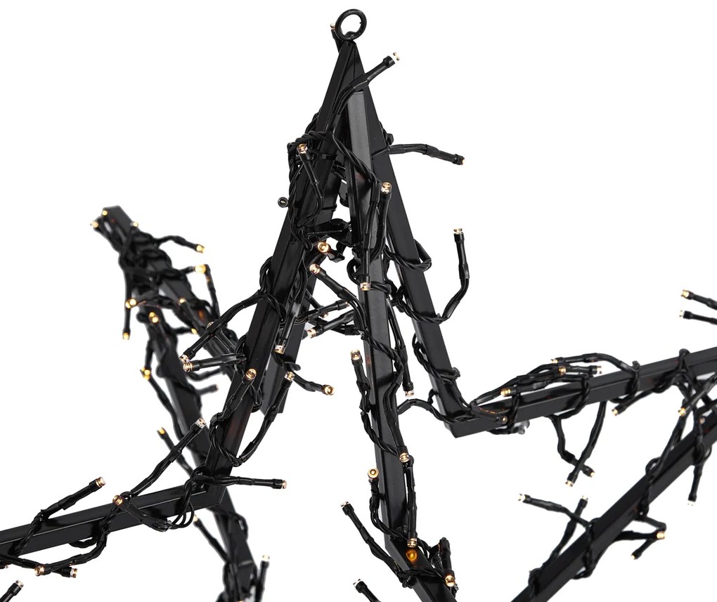 Zewnetrzna Gwiazda Bożonarodzeniowa Czarna Gwiazda z LED IP44 - Brilli Oswietlenie zewnetrzne