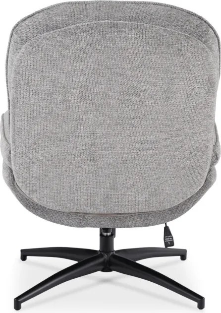 Fotel Wypoczynkowy Obrotowy MESA do Salonu Szary Nowoczesny