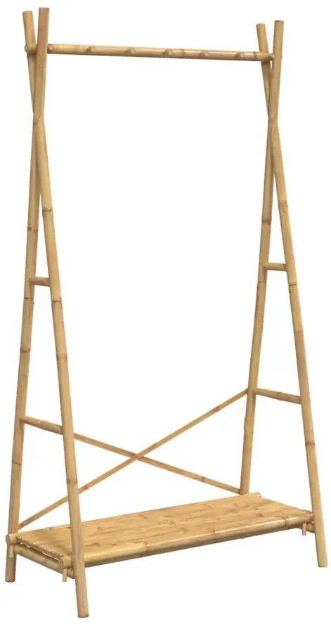 Stylowy na ubrania wieszak z półką C2-P10