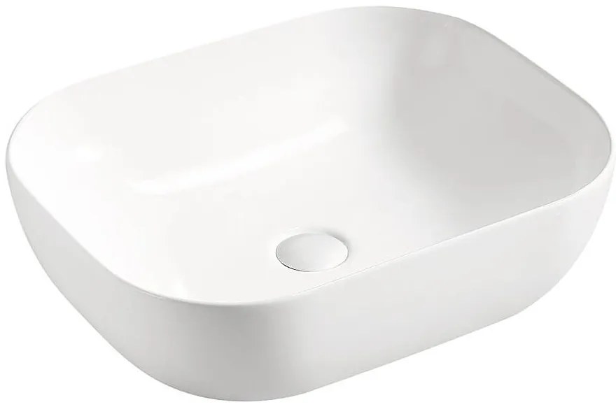 Biała umywalka nablatowa ceramiczna - Ravos 2X