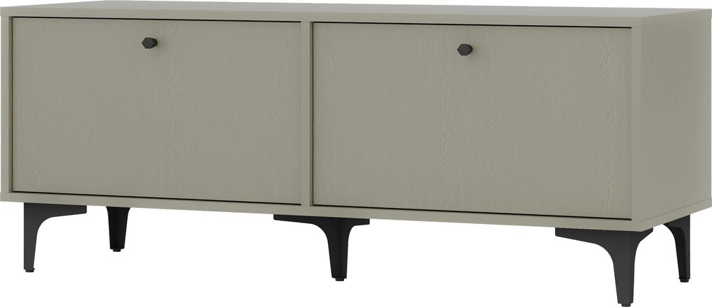 Szafka RTV stojąca TORINO 120,6 cm do Salonu pod Telewizor - Odcienie zieleni