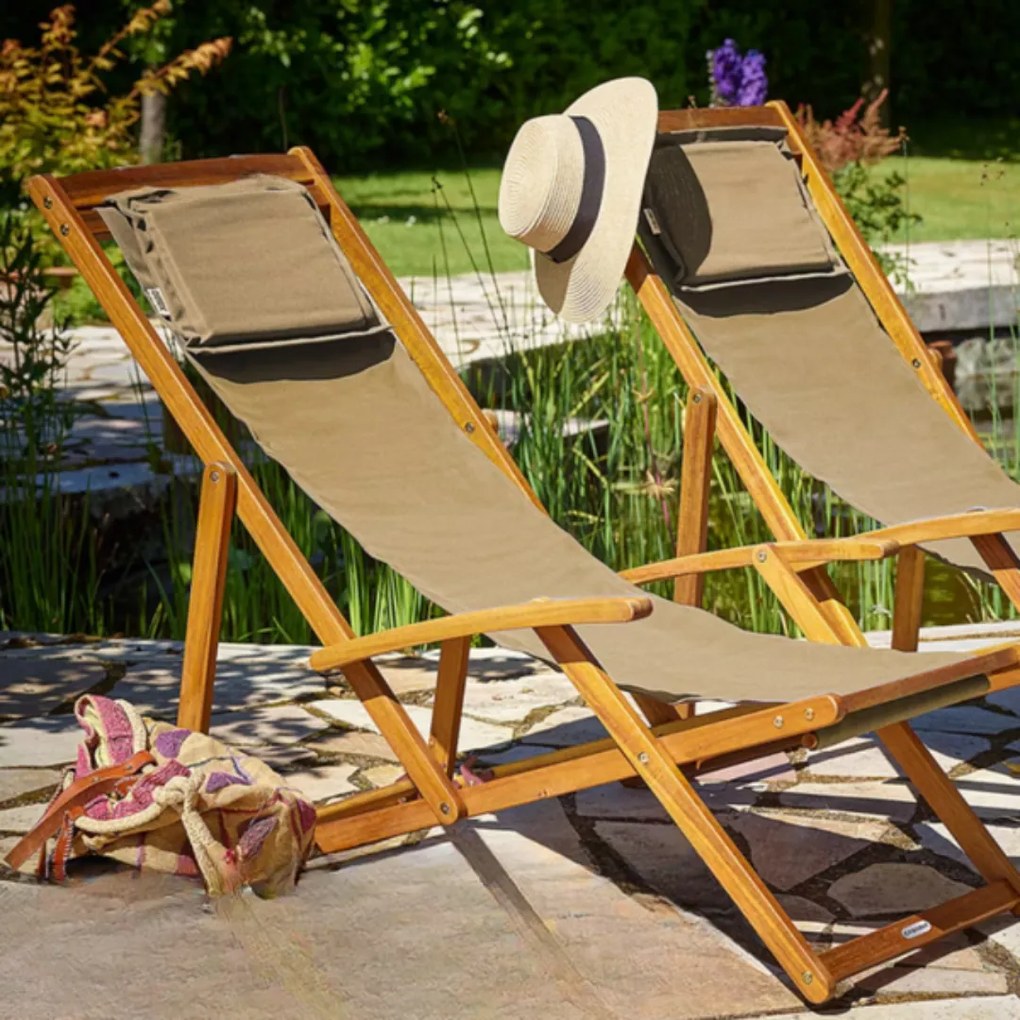 Leżak ogrodowy SIENA, 65x87x102cm, beżowa Jurhan
