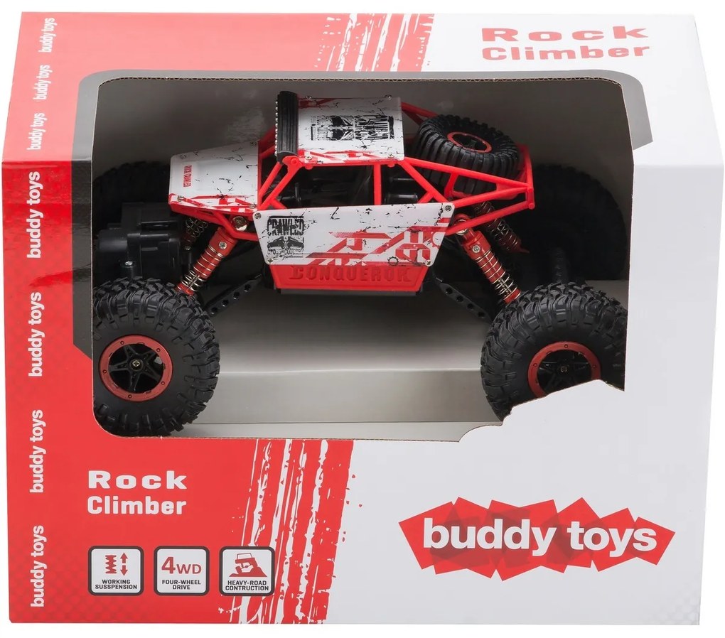 Samochód zdalnie sterowany Buddy Toys BRC 18.610 „RC Rock Climber”, czerwony