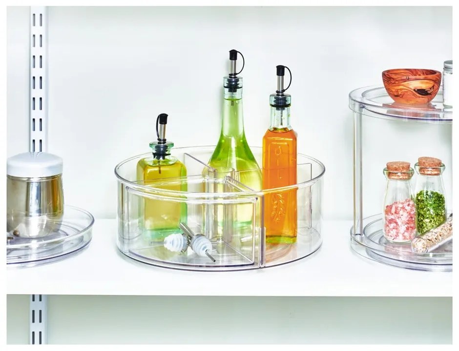 Okrągły przezroczysty pojemnik iDesign The Home Edit, Ø 29 cm