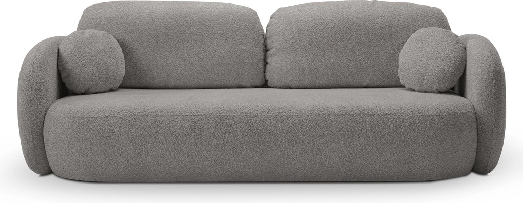 Masseno Sofa AMICO z funkcją spania i pojemnikiem na pościel - Szary - ABRIAMO 7