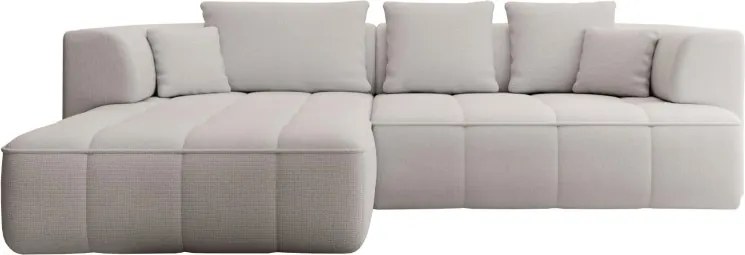 Narożnik ALBIO S Lewostronny z elektryczną regulacją siedziska, funkcja spania, wolnostojący w tkaninie EDEN 02 WERSAL