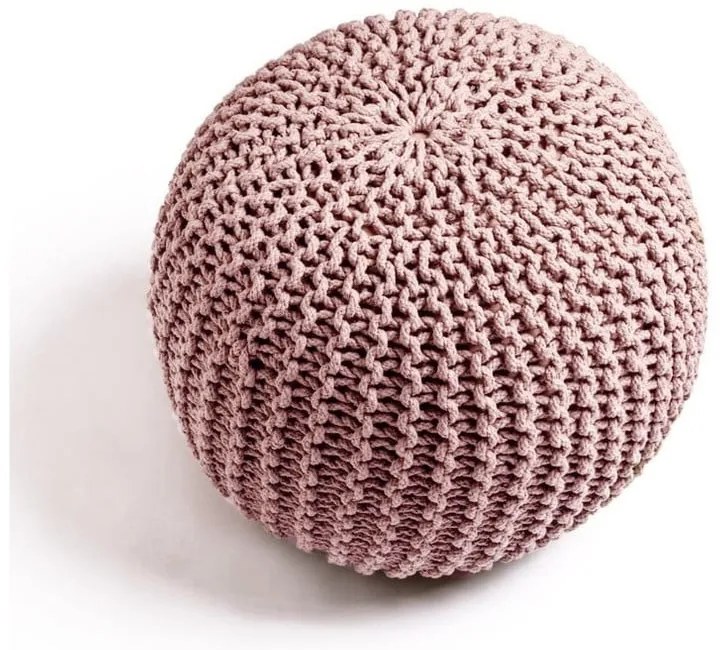 Pudroworóżowy puf Bonami Essentials Jagger