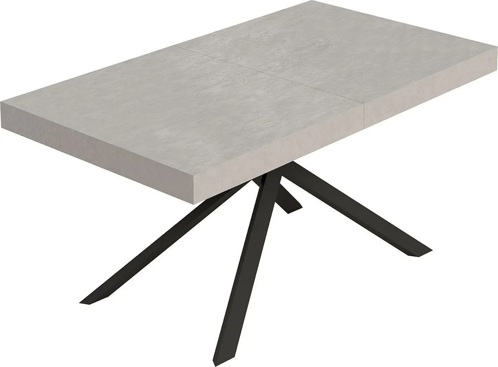 Stół rozkładany Niket Cashmere 160/244x80 cm z nogami w kolorze antracytowym