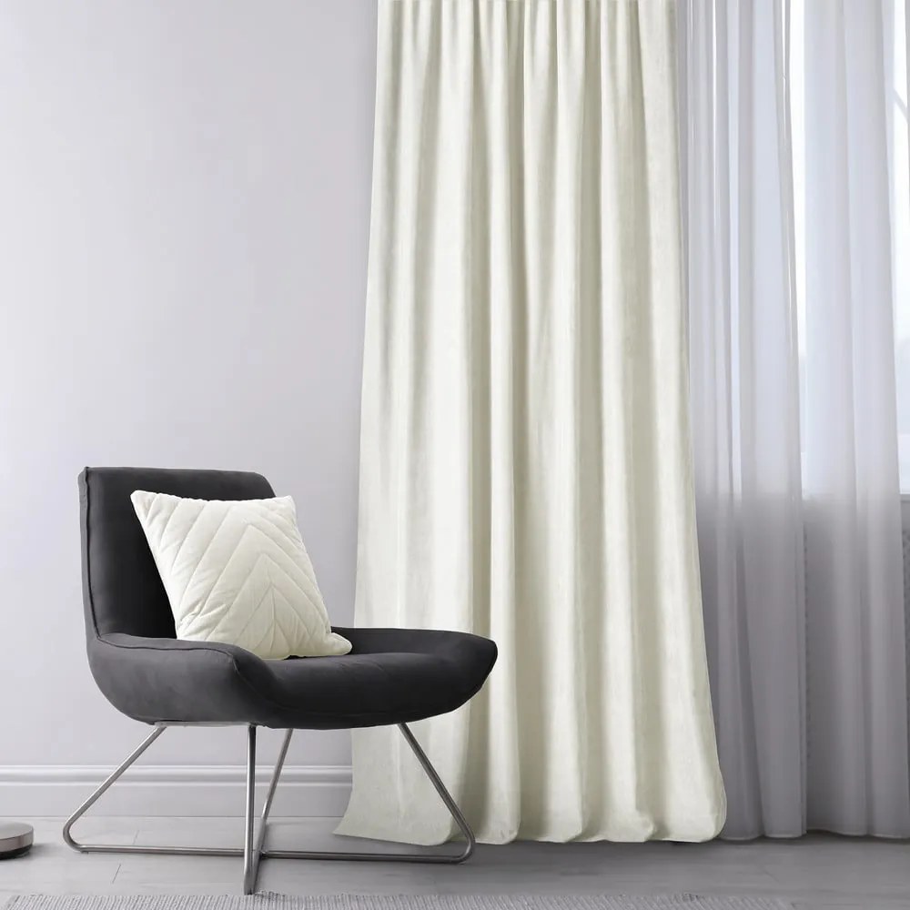 Kremowa zasłona 140x225 cm Milana – Homede