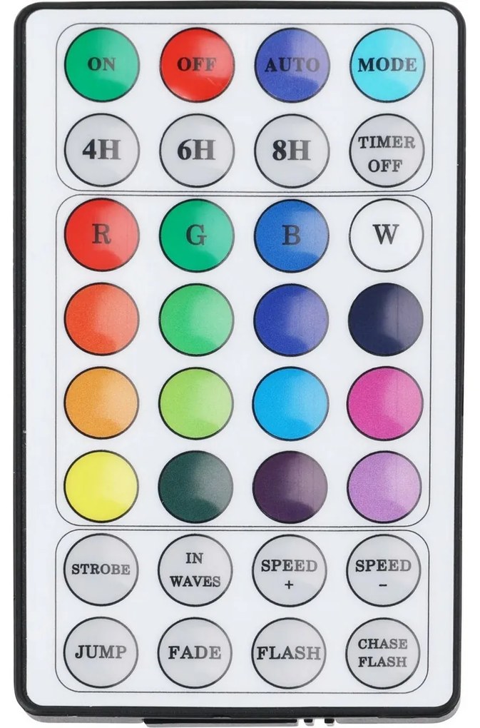 RGB Świąteczny łańcuch LED z pilotem 96 diod LED, kolorowy, 9,6 m