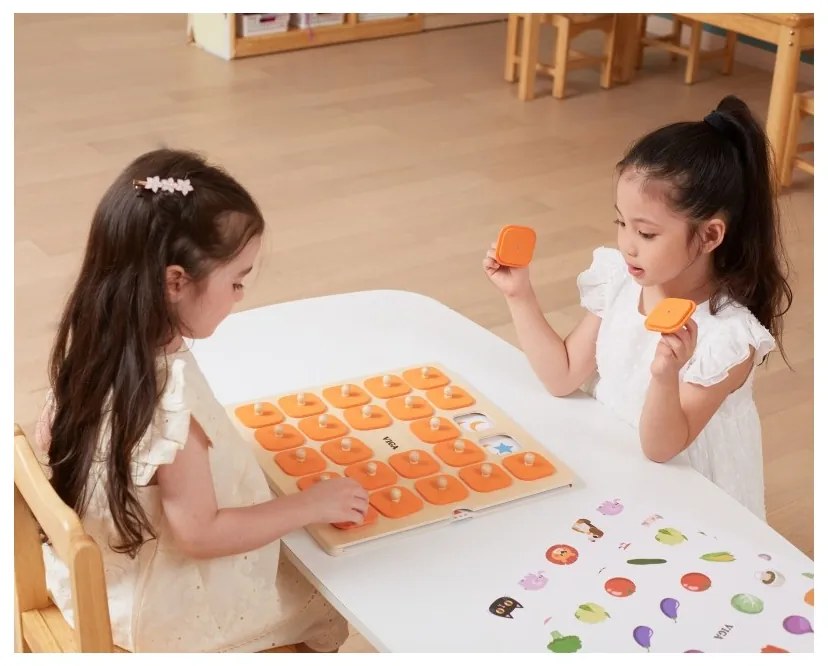 Viga gra pamięciowa memory zgadnij obrazki 10 kart montessori duża