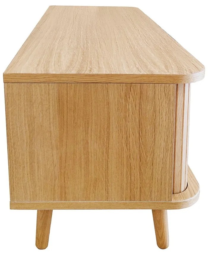 Szafka pod TV w dekorze dębu 138x50 cm Rove – Woodman