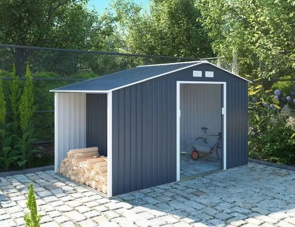 Domek ogrodowy LUKE B, 202 x 342 x 191 cm, metal