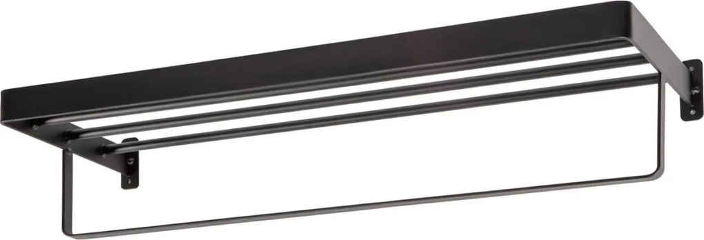 Wieszak ścienny na ręczniki HANDY 60x22 cm, czarny