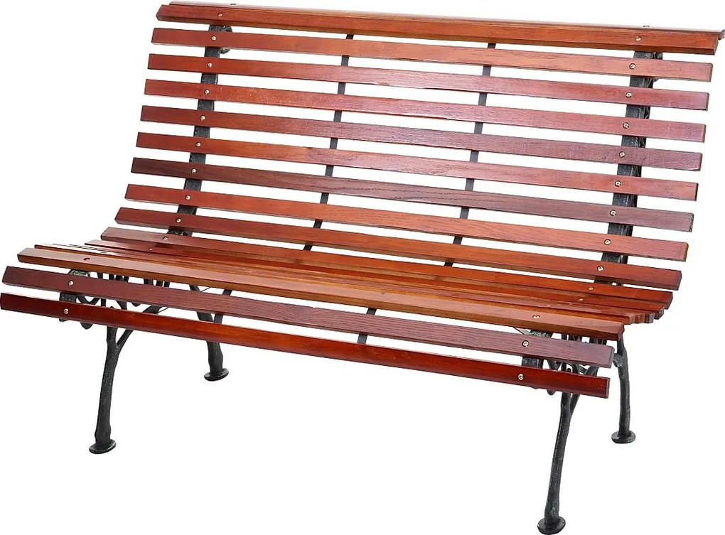 Ławka ogrodowa MCW-F97,  brązowa