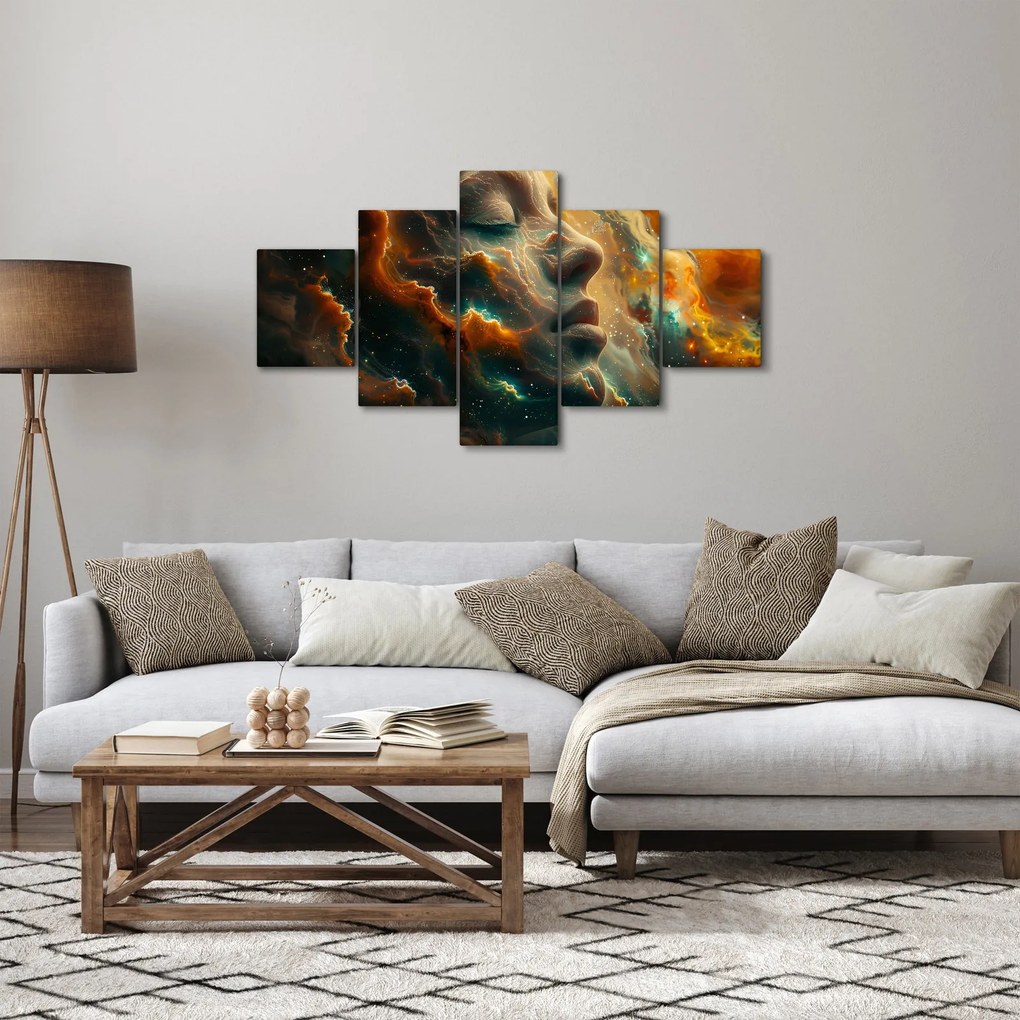 Obraz - Twarz w kosmosie (125x70 cm)