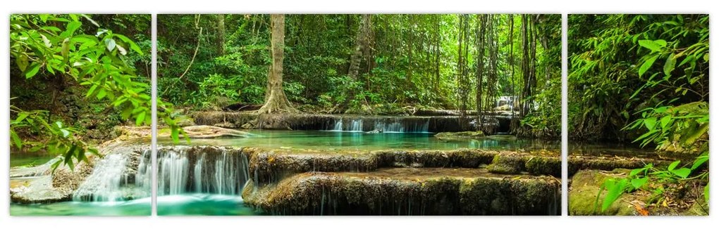 Obraz - Wodospad Erawan w Kanchanaburi, Tajlandia (170x50 cm)