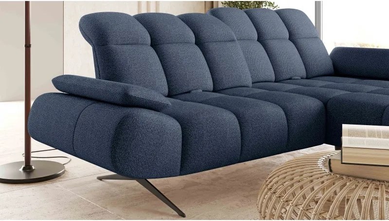 Elegancki narożnik MORENO S z funkcją w tkaninie ARAGON 79 WERSAL