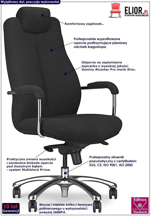 Fotel obrotowy do 150 kg P4-N95