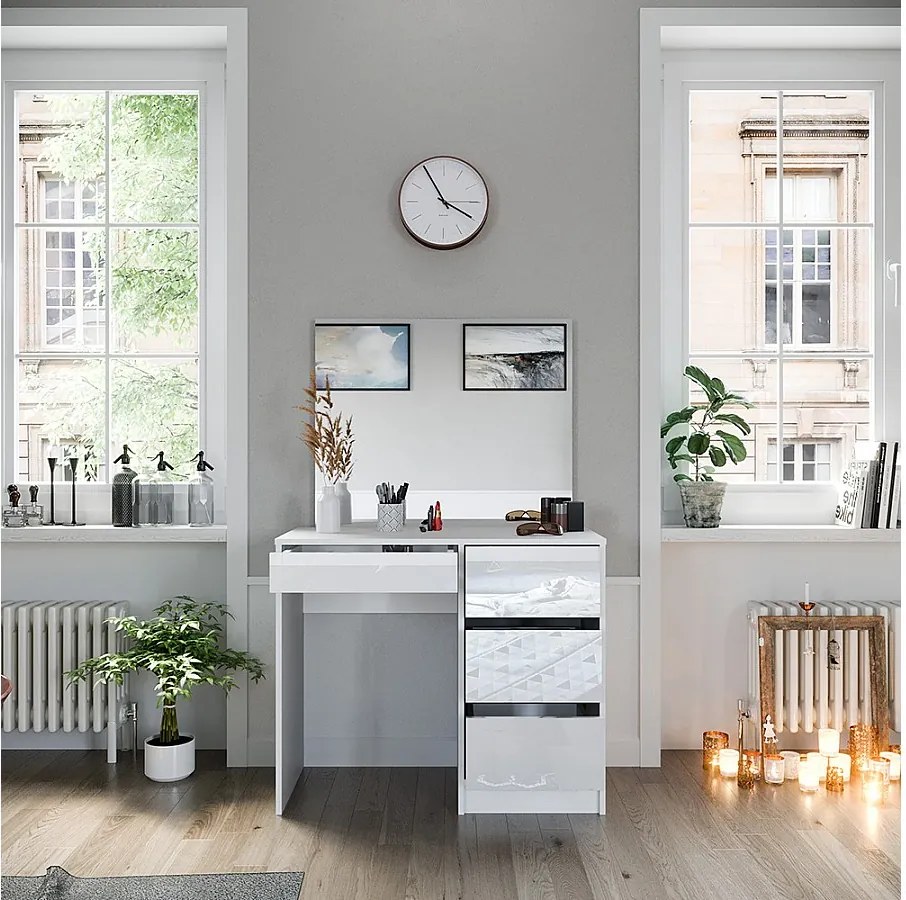 Stolik do przebierania biały 90x40x75 sherry