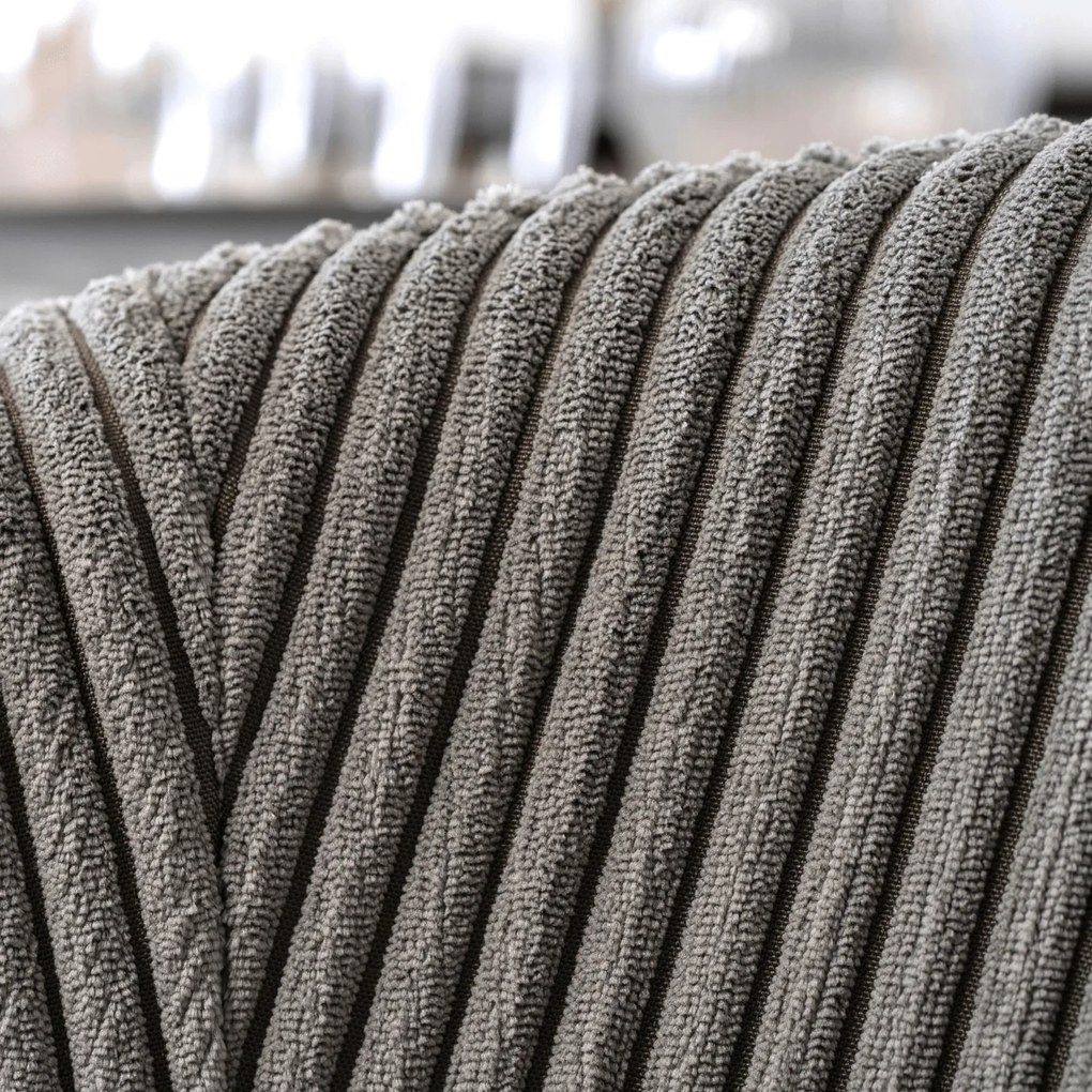 Krzesło Tapicerowane TINKA Szare Sztruksowe Nowoczesne Loft