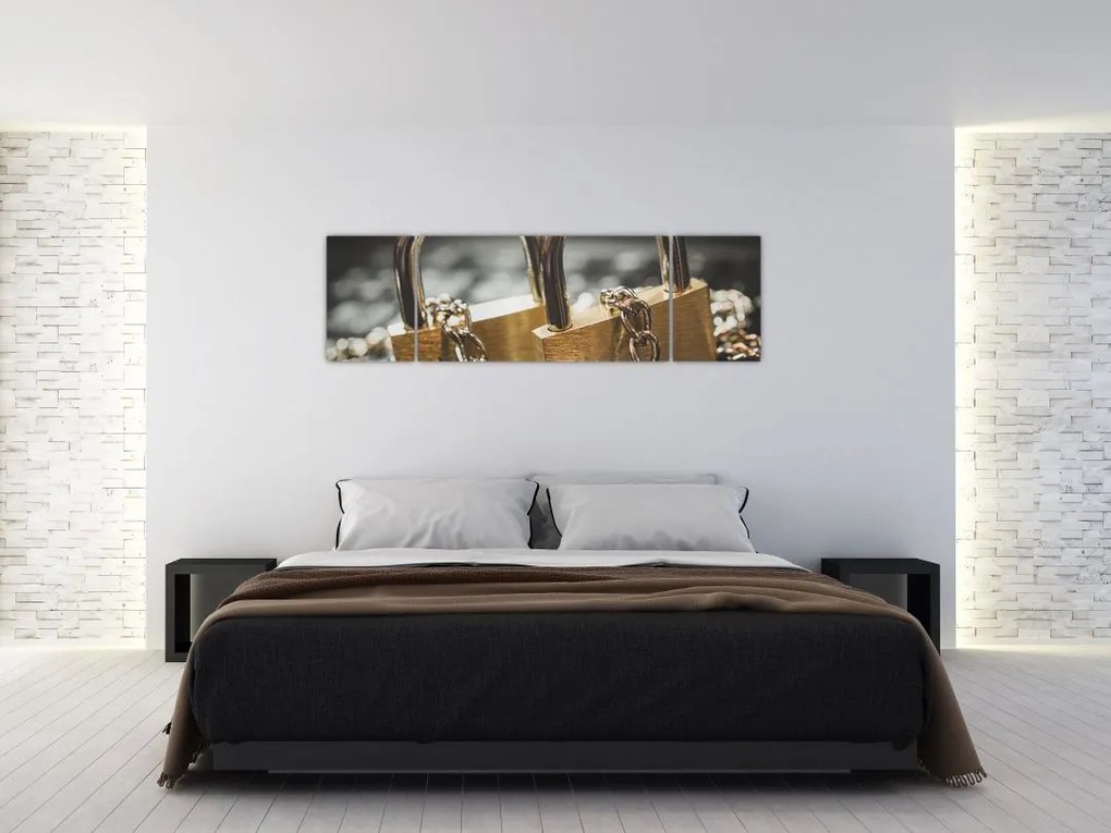 Obraz dwóch zamków (170x50 cm)