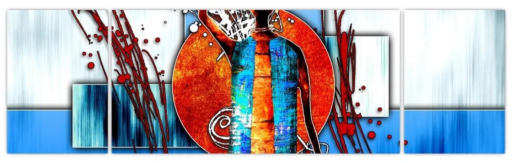 Obraz przedstawiający starożytną osobę (170x50 cm)