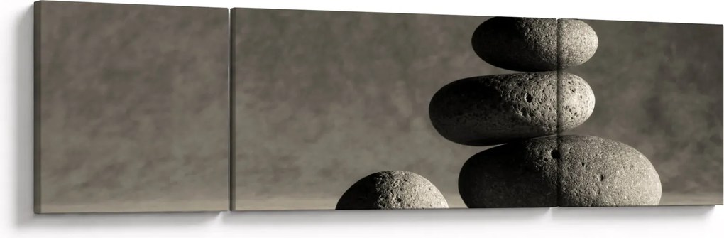 Obraz - Szare kamienie (170x50 cm)