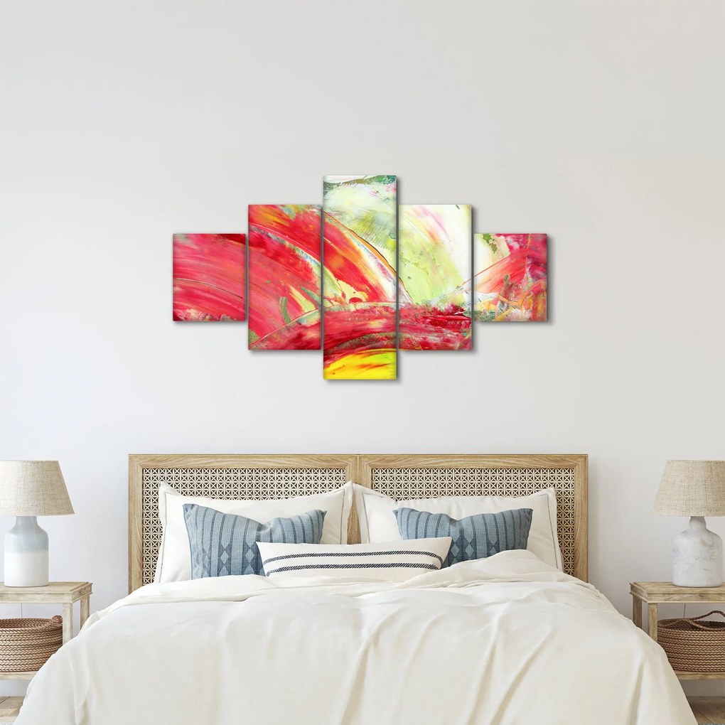 Obraz abstrakcji - malarstwo (125x70 cm)