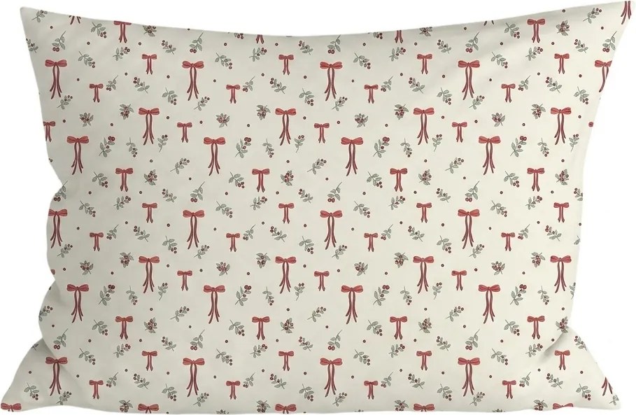 Polibawełniana poszewka na poduszkę HOLLY BOWS POLY 50x70 cm, kolorowy