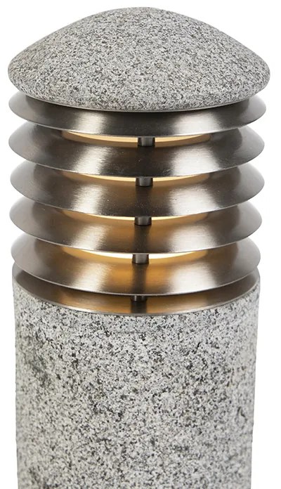 Zewnetrzna Nowoczesna lampa podłogowa zewnętrzna granitowa 40 cm - Happy Nowoczesny Oswietlenie zewnetrzne