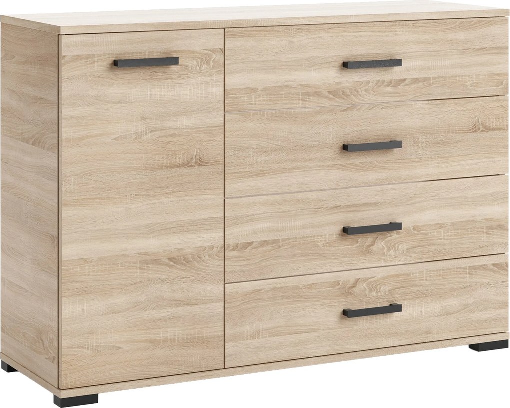 Komoda ALBANO 120 cm do Salonu Sypialni Dąb sonoma