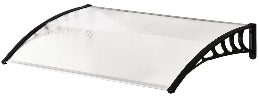 Daszek ochronny Outsunny, Odporny na UV i wodę, 90x150x25cm, Biały